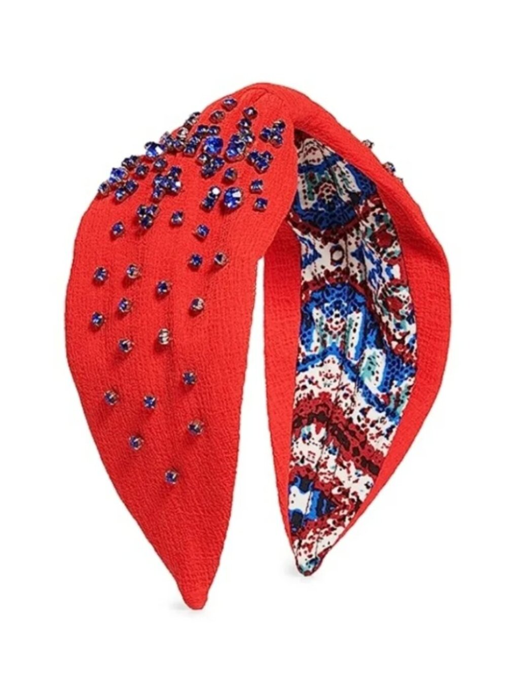 NAMJOSH Crystal Embellished Headband Red - Worn Once